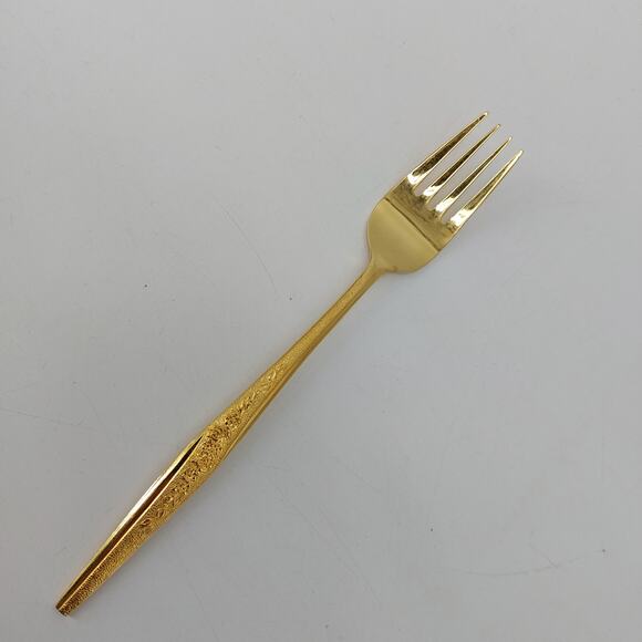 Golden Bouquet Single Fork Hollywood Regency Replacement - Picture 2 of 9